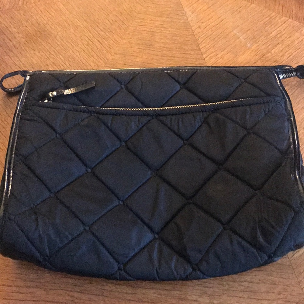 Kate spade large quilted nylon cosmetic